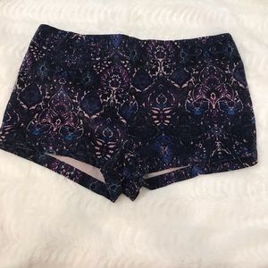 Velvet ecote boho festival shorts